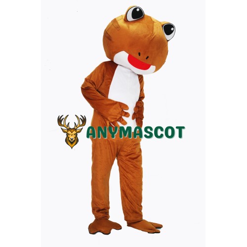 Brown Frog Mascot Costume