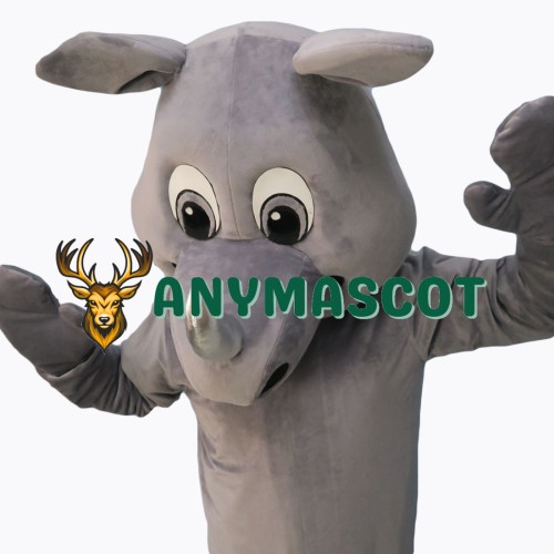 Realistic Rhinoceros Mascot Costume