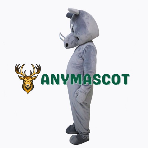 Realistic Rhinoceros Mascot Costume