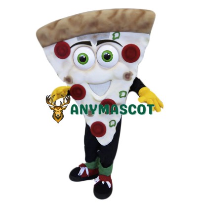 Smiling Pizza Mascot Costume
