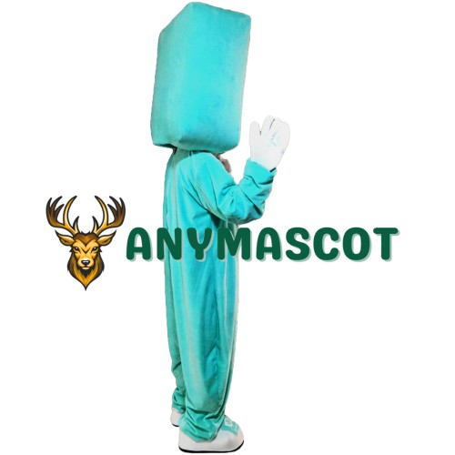 Green TV Set Mascot Costumes