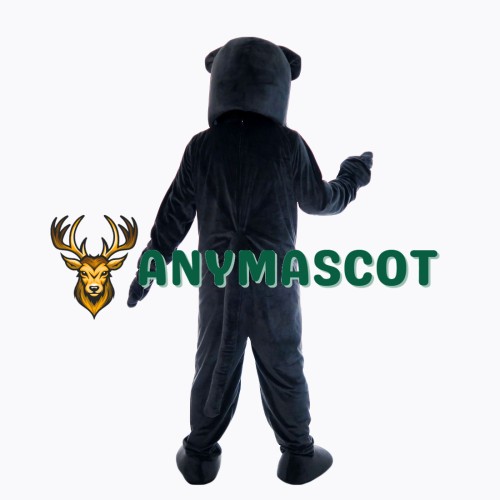 Black Bulldog Mascot Costume