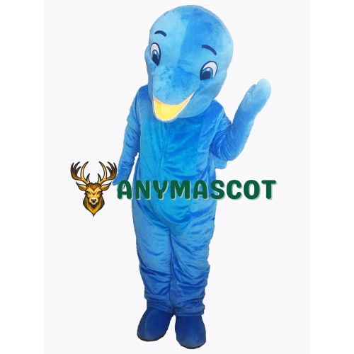 Happy Blue Dolphin Mascot Costumes