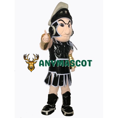 Black Spartan Trojan Knight Sparty Mascot Costume