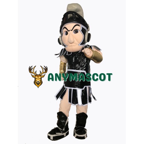 Black Spartan Trojan Knight Sparty Mascot Costume