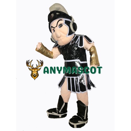 Black Spartan Trojan Knight Sparty Mascot Costume