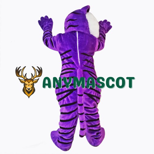 Purple Tiger Mascot Costume