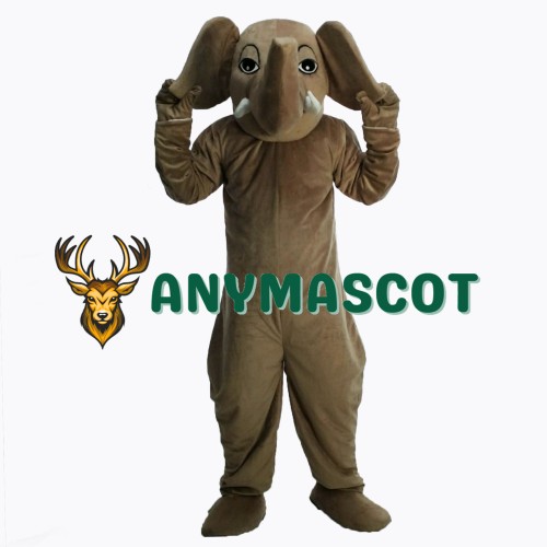 Brown Elephant Masot Costume
