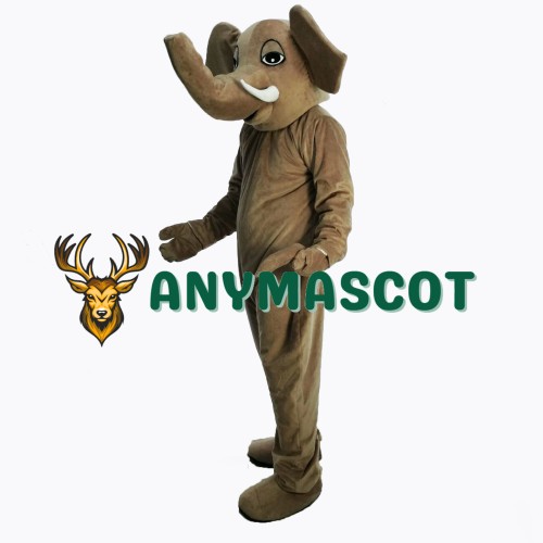 Brown Elephant Masot Costume