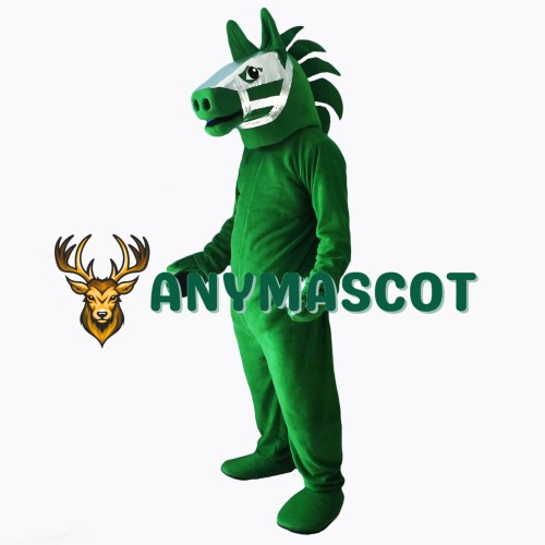 Green Trojan Horse Mascot Costume