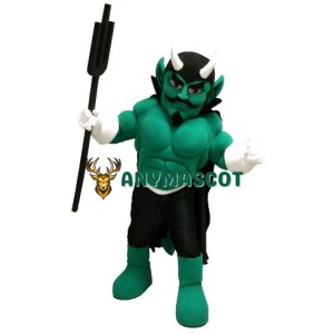 Green Devil Mascot Costume