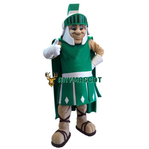 Green Spartan Trojan Knight Sparty Mascot Costume