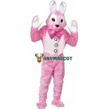 Adult Pink Bunny Mascot Costume