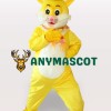 Yellow Rabbit Short Plush Adult  Mascot Costume