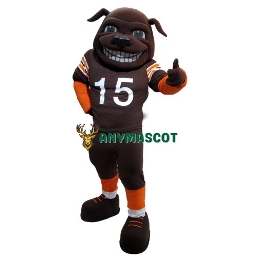 Sun Football Bull Mastiff Mascot Costume