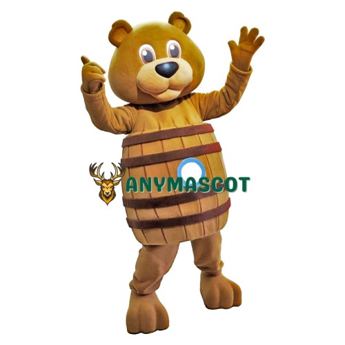  Barrel Bear Animal Mascot Costume