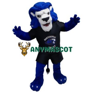 Blue Lion Animal Mascot Costume