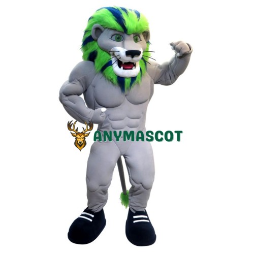 Colorful Power Lion Mascot Costume