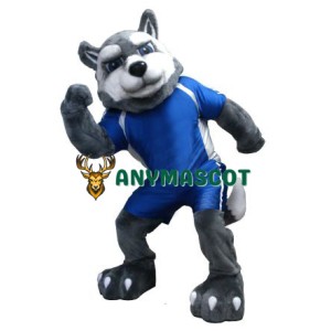 Power Husky Dog Mascot Costume