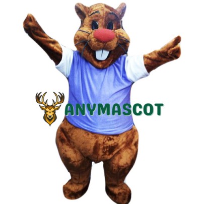 Cute Adult Beaver Mascot Costume