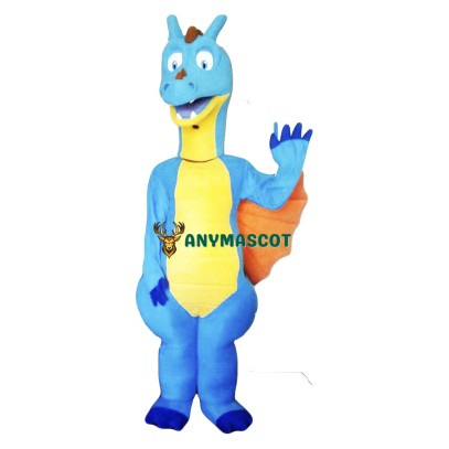 Blue Dragon Mascot Costume Adult Costume