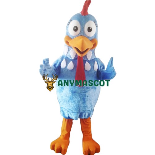 Blue Chicken Mascot Costume Adult Character Costume