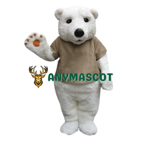 Cute Polar Bear Mascot Costume