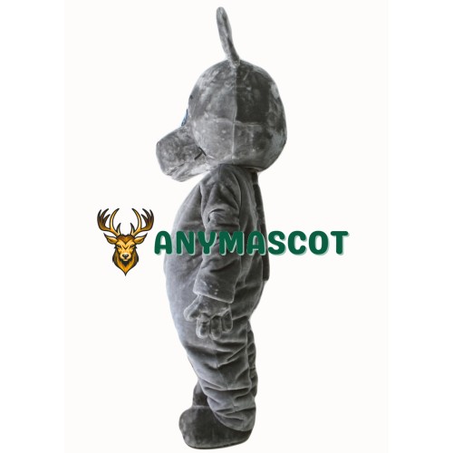 Grey Hippo Mascot Costumes