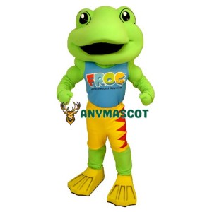 Power Frog Mascot Costume