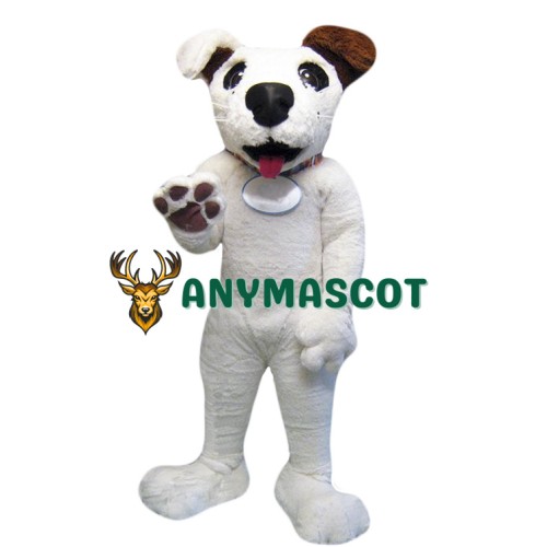 Cute White Dog Mascot Costume