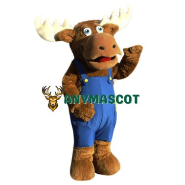 Cute Moose Mascot Costume
