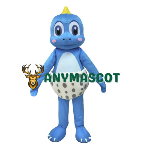 Blue Dinosaur Mascot Costume