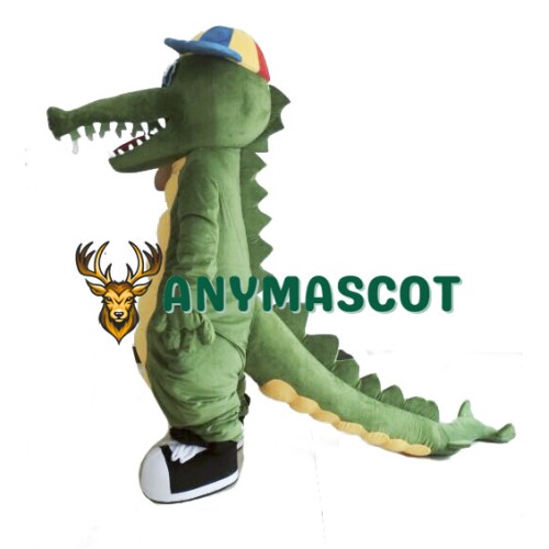 Adult Green Crocodile Mascot Costume