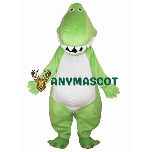 Adult Mascot Costume Green Dinosaur Costume