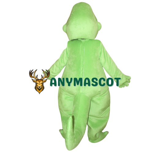 Adult Mascot Costume Green Dinosaur Costume