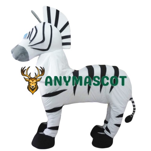 2 Person Adult Zebra Mascot Costumes