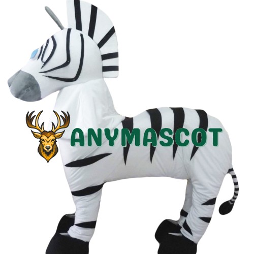 2 Person Adult Zebra Mascot Costumes