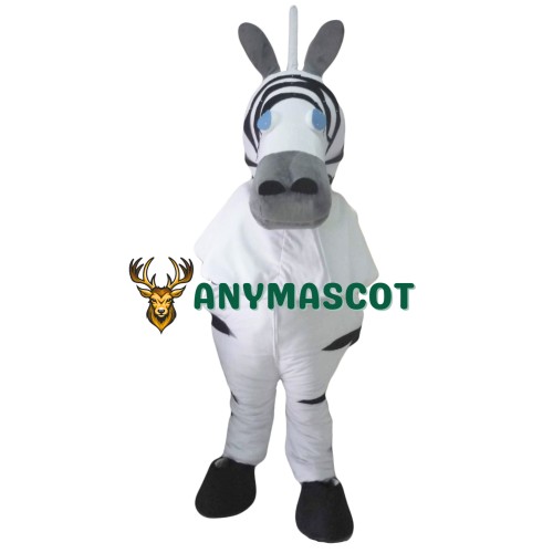 2 Person Adult Zebra Mascot Costumes