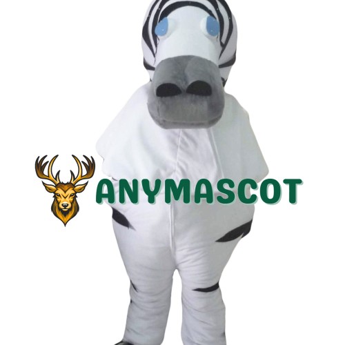 2 Person Adult Zebra Mascot Costumes
