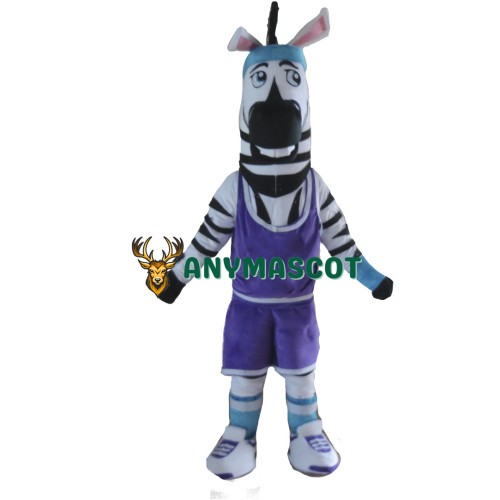 Adult Zebra Mascot Costume
