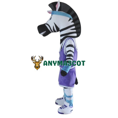 Adult Zebra Mascot Costume