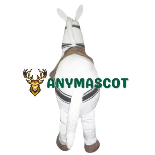 2 Person White Horse Mascot Costumes