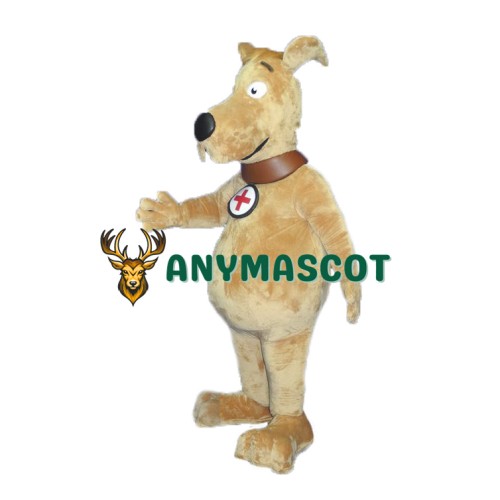 Cute Gold Dog Mascot Costume