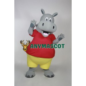Cute Animal Hippo Mascot Costume