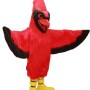 All Red Cardinal Mascot Costume