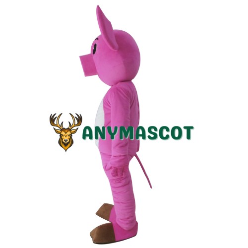 Adult Pink Pig Mascot Costume
