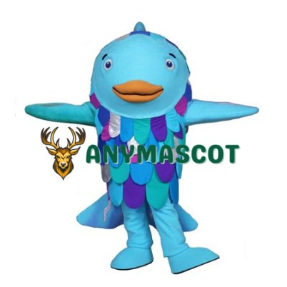 Rainbow Fish Mascot Costume