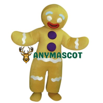 Gingerbread Man Mascot Costume