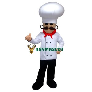 Smile Chef Man Mascot Costume