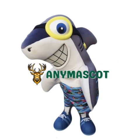 Smile Shark Mascot Costume